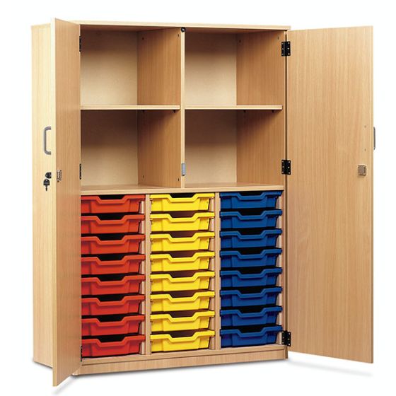 Lockable Tray Storage Cupboards