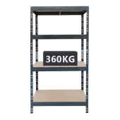 TUFF 360 Garage Shelving Units - 360kg UDL Shelves - 4 Garage Shelves