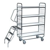 Flexible Ladder Trolleys - 4 Shelf