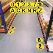 Self Adhesive Floor Identification Letters and Numerals