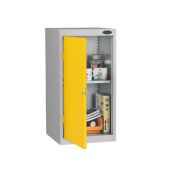 Small Probe Cupboards - Silver Body - Yellow Door