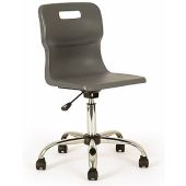 Titan School Swivel Chairs - Charcoal