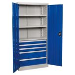 Sealey Industrial Cabinet - 5 Drawers & 3 Shelves