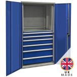 Solid Door 6 Drawer Tool Cupboard